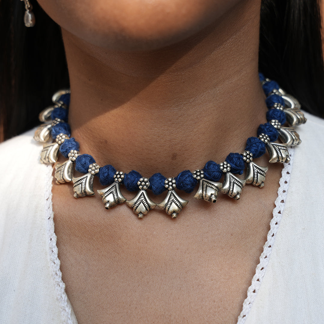 Harmonious Blue Howlite And Freshwater Pearl Necklace | FLOOFYWINKLE 2024